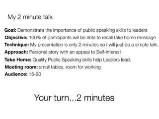 Public Speaking for Leaders