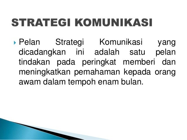 Pelan strategik Kefahaman Rukunegara slideshare- Satu Contoh