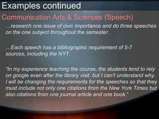 PSLA09 First Year College Students & Information Literacy | PPTX