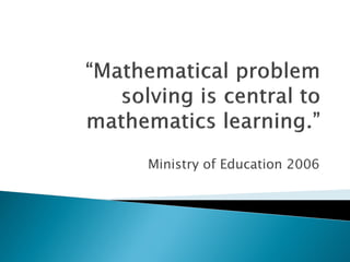 Ministry of Education 2006
 