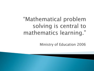 Ministry of Education 2006
 