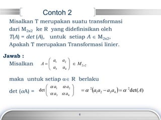 transformasi_linear.pdf tranformasi linier | PPT