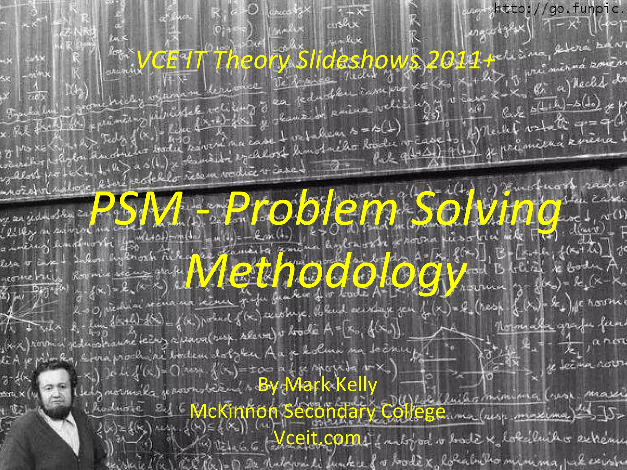 Problem Solving Methodology 2011 - 2014 | PPT | Computer Software and ...