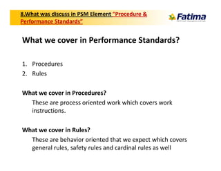 Process Safety Management Elements Glossary | PDF