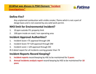 Process Safety Management Elements Glossary | PDF