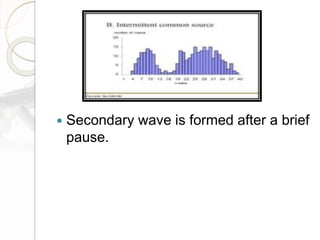  Secondary wave is formed after a brief
pause.
 
