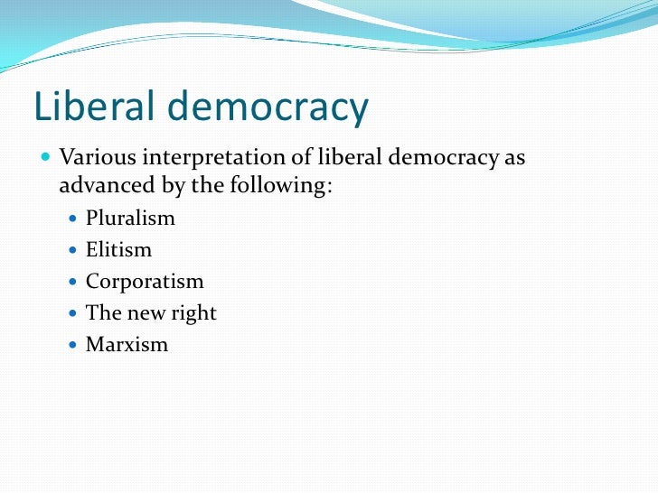 Models of democracy