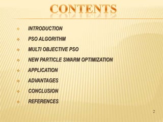 Particle Swarm optimization | PPSX