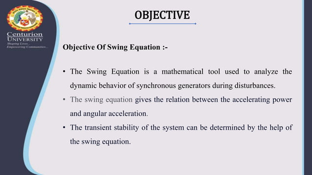 PSOC-Swing Equation.pptx