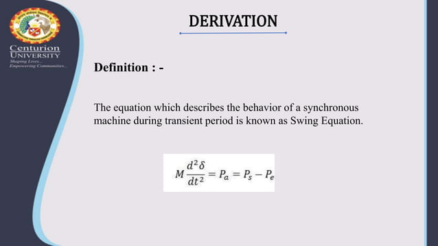 PSOC-Swing Equation.pptx