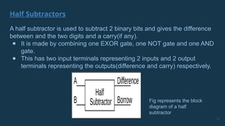 PSOC'24 Day-3(Adders and Subtractors).pptx