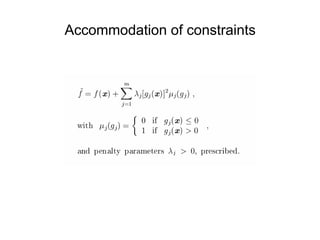 Accommodation of constraints
 