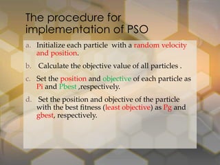 Particle swarm optimization | PPTX