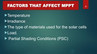 Particle swarm optimization for maximum power point tracking PSO PPT.pptx
