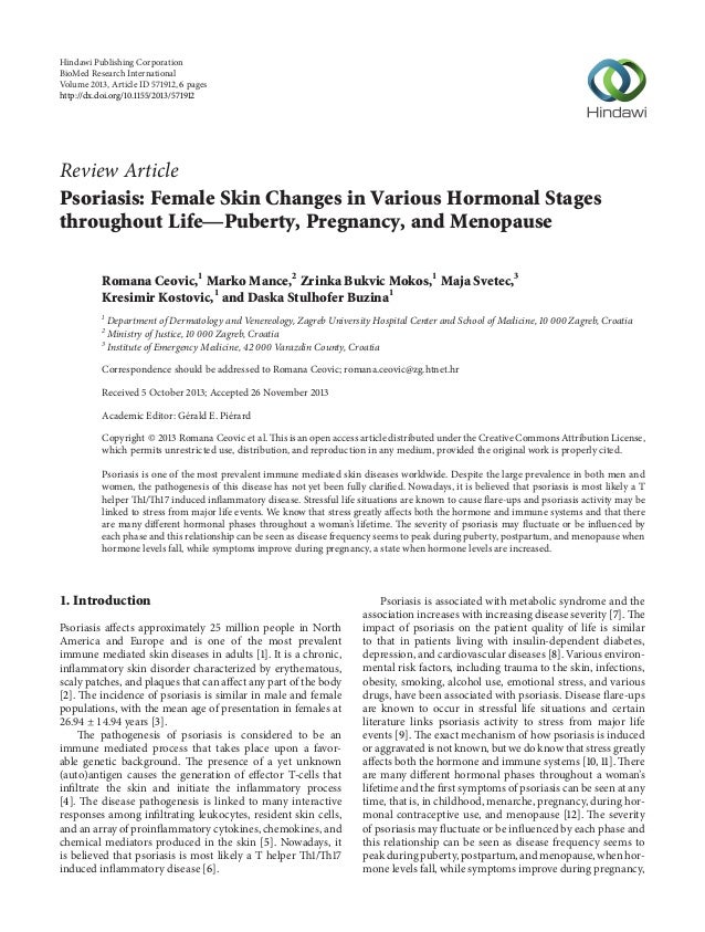 Psoriasis research paper image