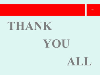 THANK
YOU
ALL
77
 