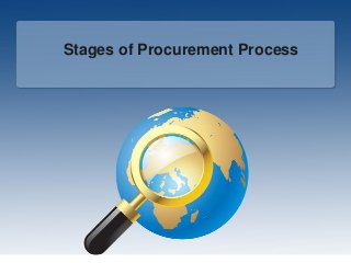 Stages of Procurement Process
 