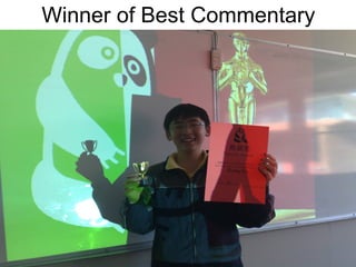 Winner of Best Commentary 