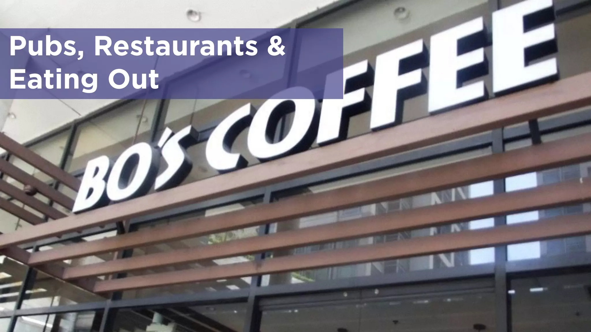 Pubs, Restaurants &
Eating Out
 