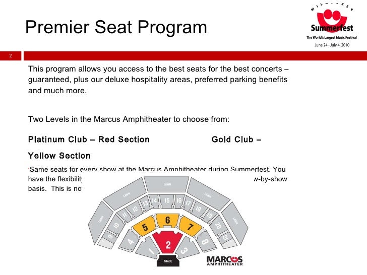 marcus amphitheater seating chart covered www summerfest seating chart