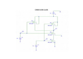 CMOS NAND GATE
 