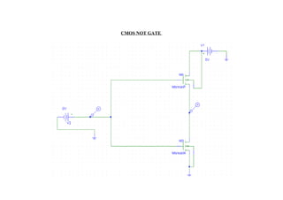 CMOS NOT GATE
 