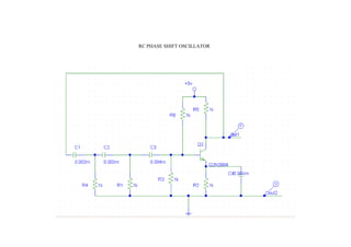RC PHASE SHIFT OSCILLATOR
 
