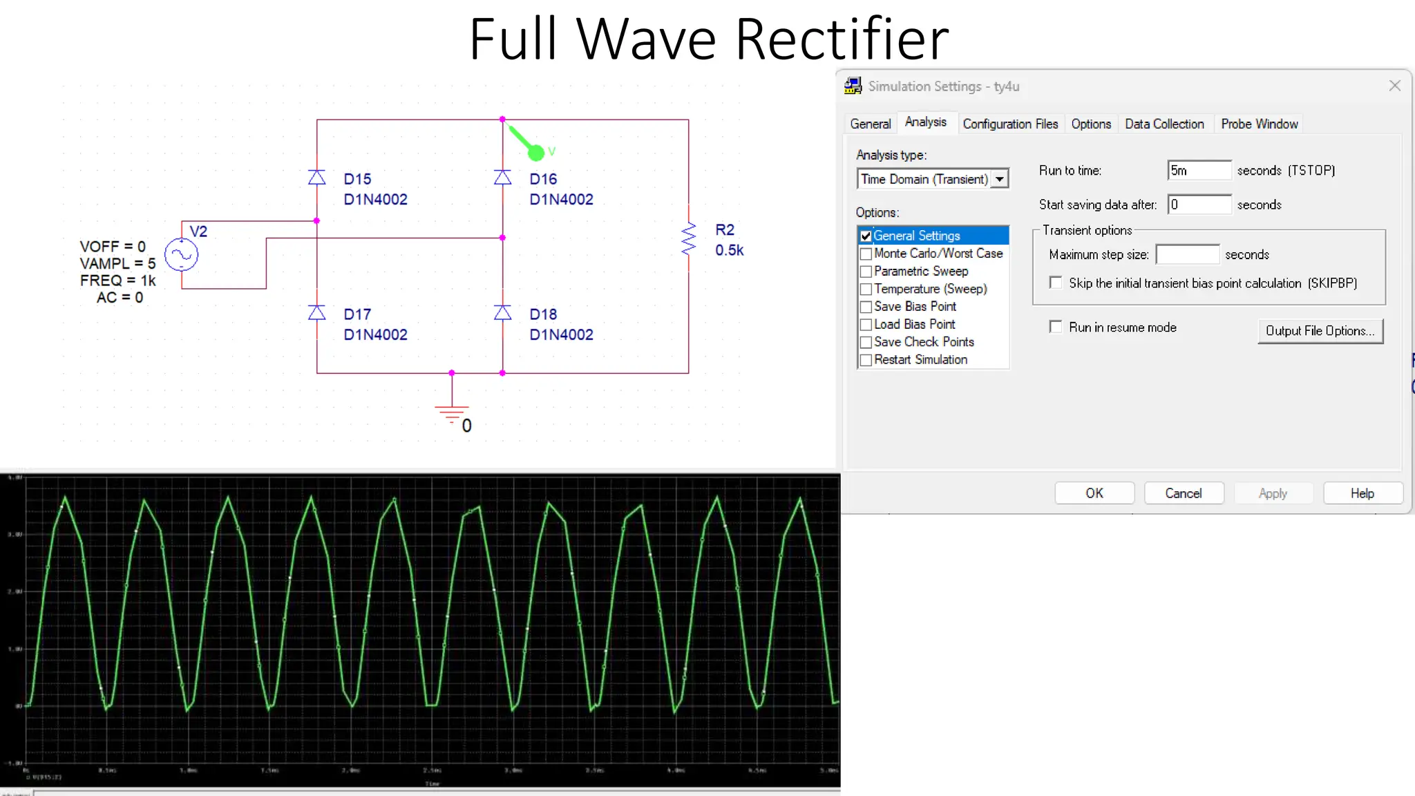 Full Wave Rectifier
 