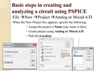 Projects Using Pspice PSPICE seminar | PPTX