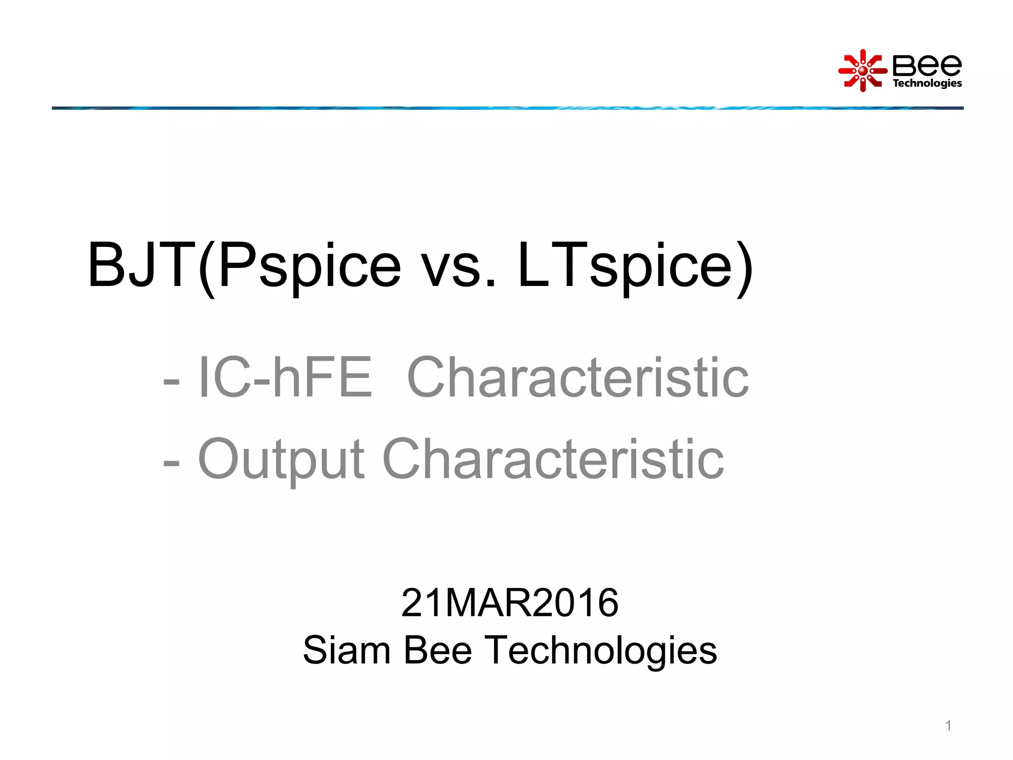 PSpice to LTspice(BJT Model) PPT