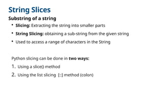 PSP Lecture 11_12 String and List as Array.pptx