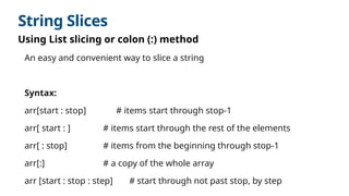 Psp String PSP Lecture 11_12 String and List as Array.pptx