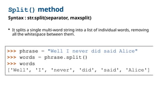PSP Lecture 11_12 String and List as Array.pptx