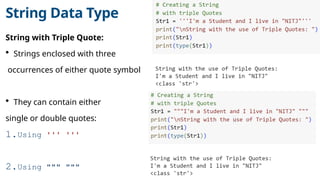 Psp String PSP Lecture 11_12 String and List as Array.pptx