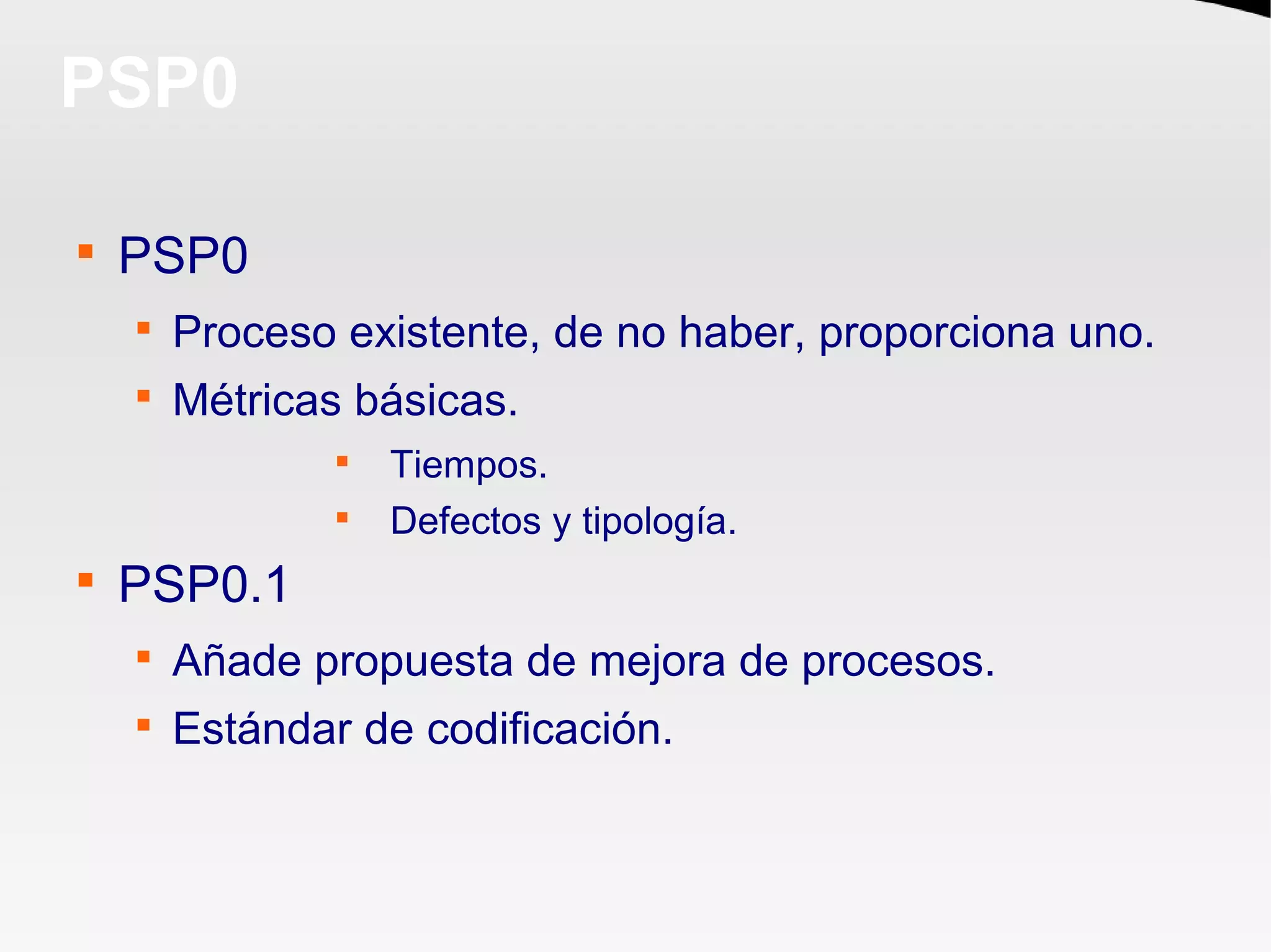 Introduccion a Personal Software Process