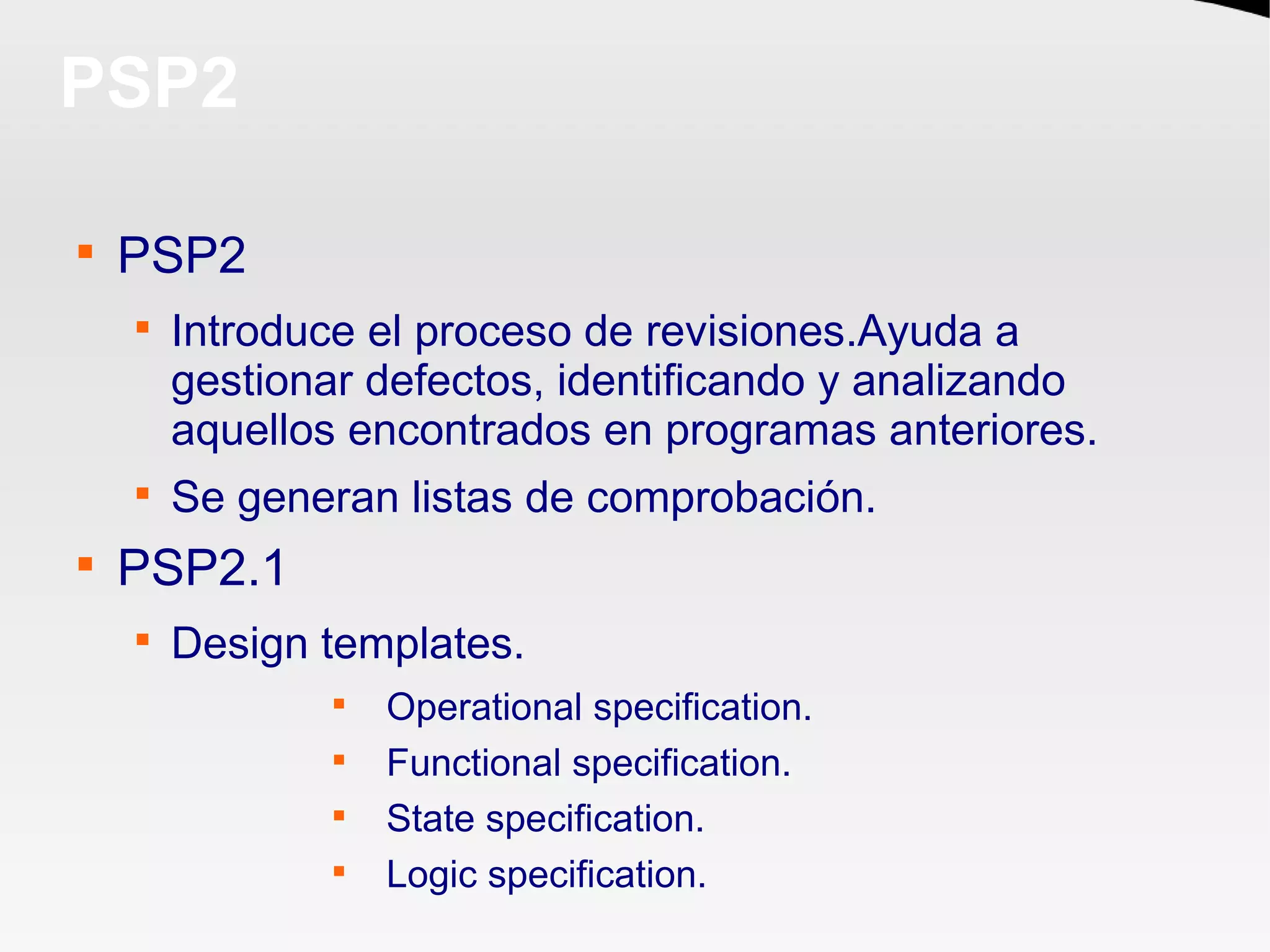 Introduccion a Personal Software Process