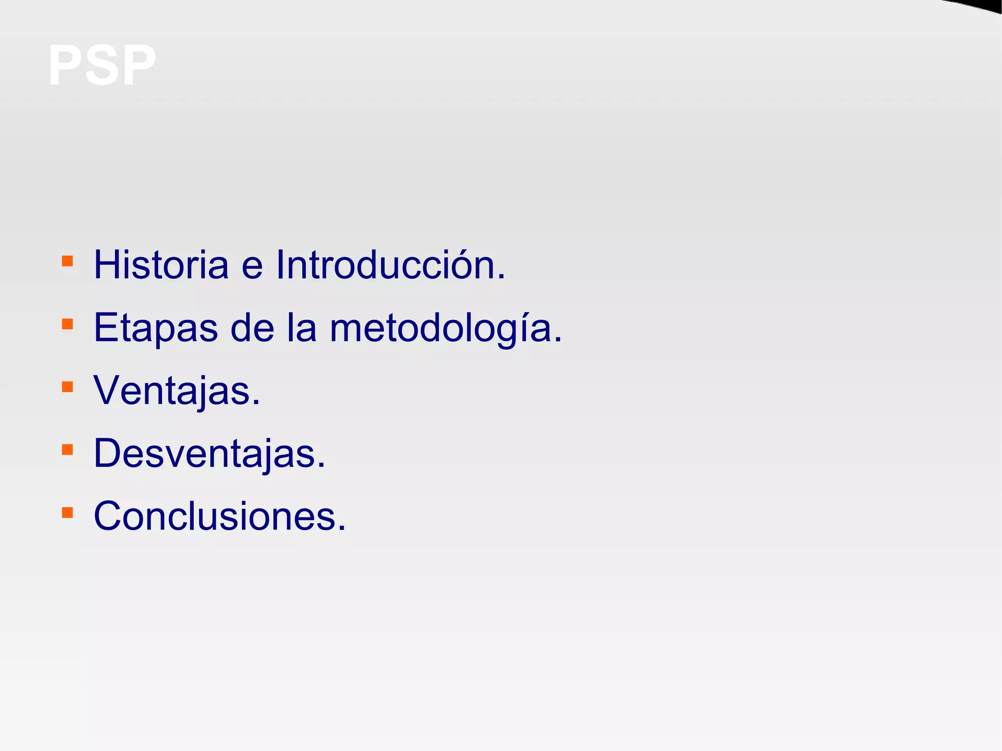 Introduccion a Personal Software Process