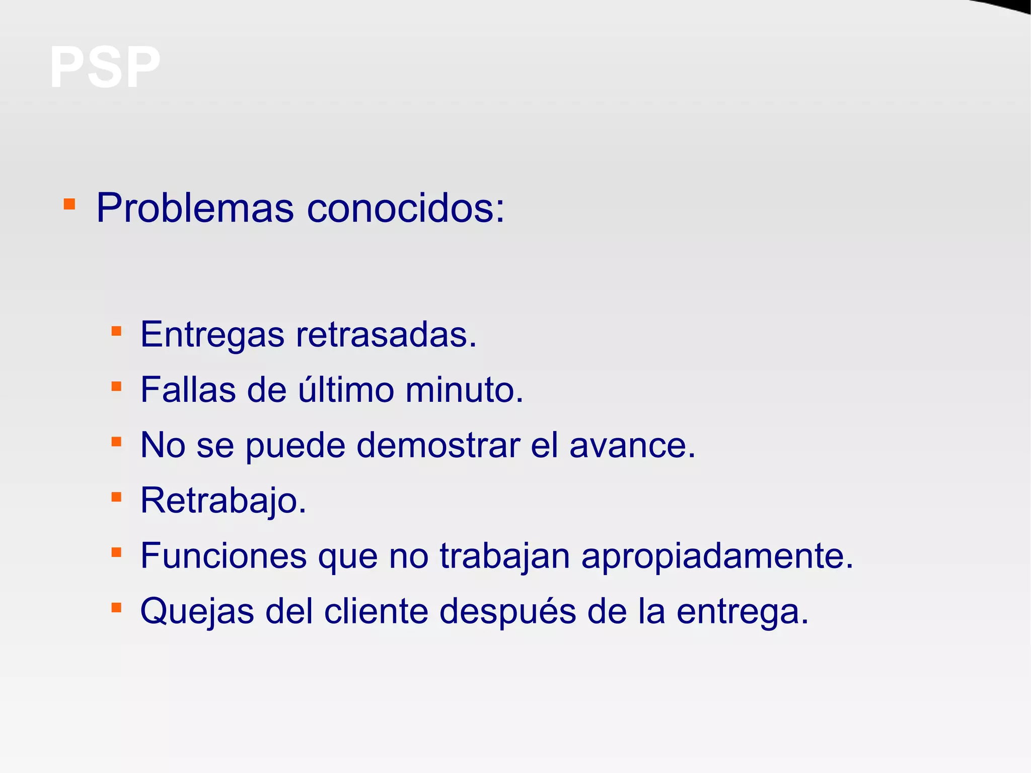 Introduccion a Personal Software Process