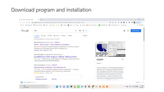 Download program and installation
 