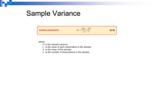 Sample Variance
 