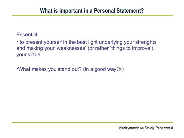 personal statement tips