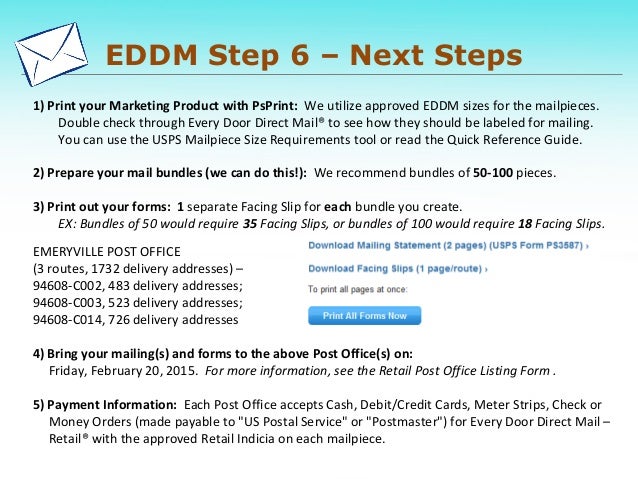 Psprint Designers Eddm Direct Mail Presentation