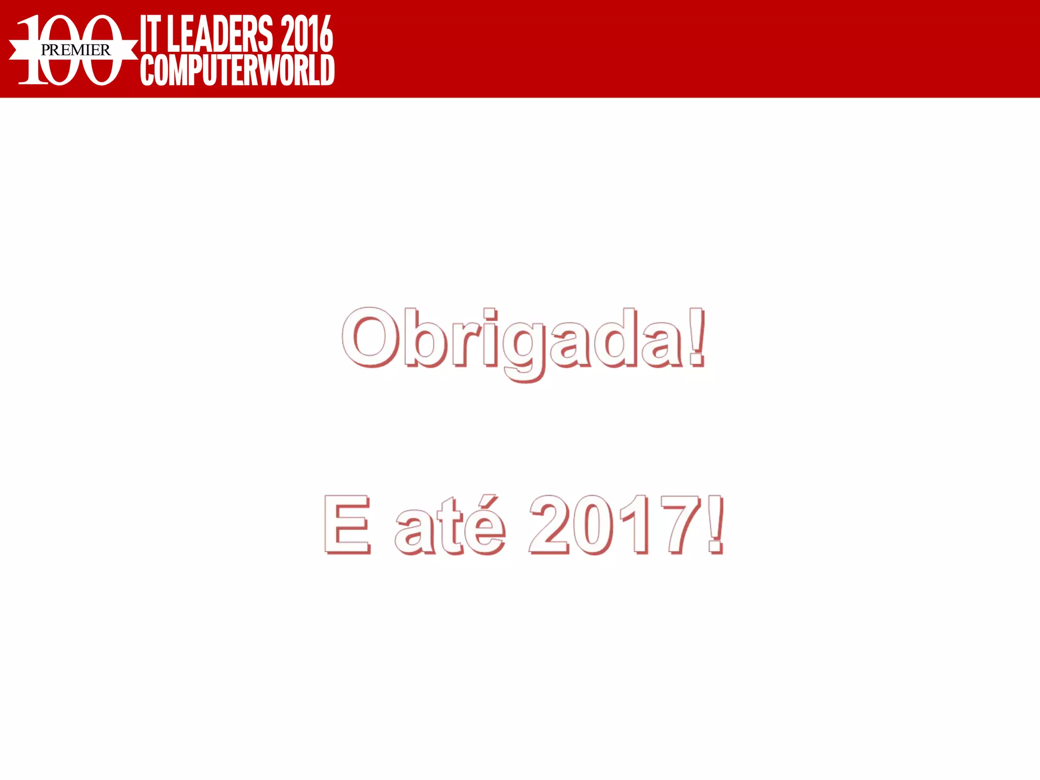 Pós Prêmio IT Leaders 2016_Patrocinadores