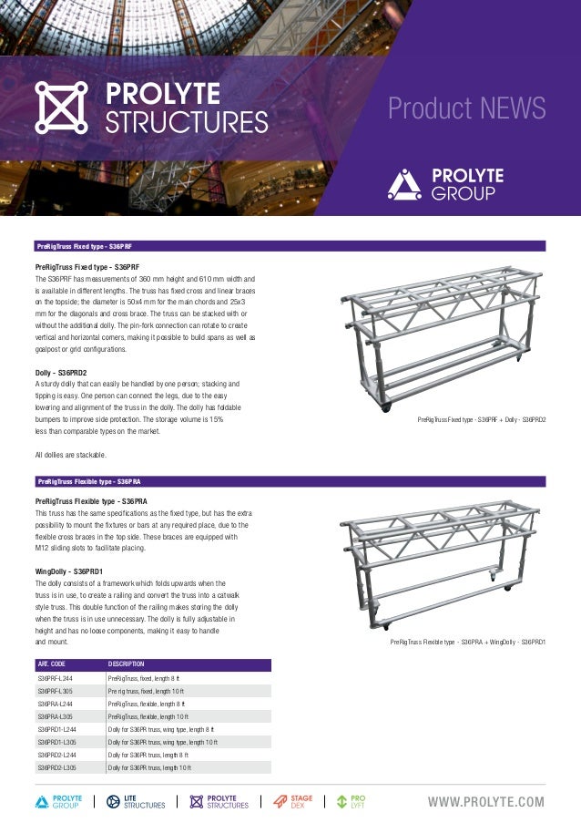 Ps Product News Pre Rig Truss