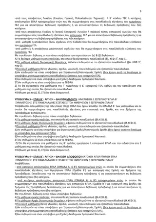 3
-από τουσ αποφοίτουσ Λυκείου (Ενιαίου, Γενικοφ, Ρολυκλαδικοφ, Τεχνικοφ) ι Βϋ κφκλου ΤΕΕ ι κατόχουσ
απολυτθρίου ΕΡΑΛ προθγουμζνων ετϊν που κα ςυμμετάςχουν ςτισ πανελλαδικζσ εξετάςεισ του θμεριςιου
ΓΕΛ για να αποκτιςουν Βεβαίωςθ πρόςβαςθσ ι να αντικαταςτιςουν τθ Βεβαίωςθ πρόςβαςθσ που ιδθ
κατζχουν.
-από τουσ αποφοίτουσ Ενιαίου ι Γενικοφ Εςπερινοφ Λυκείου ι παλαιοφ τφπου εςπερινοφ Λυκείου που κα
ςυμμετάςχουν ςτισ πανελλαδικζσ εξετάςεισ του εςπερινοφ ΓΕΛ για να αποκτιςουν Βεβαίωςθ πρόςβαςθσ ι να
αντικαταςτιςουν τθ Βεβαίωςθ πρόςβαςθσ που ιδθ κατζχουν.
-από μακθτζσ ι αποφοίτουσ ξζνου ςχολείου ςτθν Ελλάδα που κα ςυμμετάςχουν ςτισ πανελλαδικζσ εξετάςεισ
του θμεριςιου ΓΕΛ
-από μακθτζσ ι αποφοίτουσ μειονοτικοφ ςχολείου που κα ςυμμετάςχουν ςτισ πανελλαδικζσ εξετάςεισ του
θμεριςιου ΓΕΛ
Με τθν Αίτθςθ- Διλωςθ, οι πιο πάνω υποψιφιοι των περιπτϊςεων (α) & (β) δθλϊνουν:
Α)Το δεφτερο μάκθμα γενικισ παιδείασ, ςτο οποίο κα εξεταςτοφν πανελλαδικά (βλ. ΚΕΦ 3ο
, παρ 1).
Β)Το μάκθμα «Αρχζσ Οικονομικισ Θεωρίασ», εφόςον επικυμοφν να το εξεταςτοφν πανελλαδικά (βλ. ΚΕΦ 3ο
,
παρ 2).
Γ)Τα ειδικά μακιματα (ξζνεσ γλϊςςεσ, ςχζδια, μουςικι), που επικυμοφν να εξεταςτοφν πανελλαδικά.
Δ)Αν επικυμοφν να είναι υποψιφιοι για Στρατιωτικζσ/Αςτυνομικζσ Σχολζσ (δεν ζχουν αυτό το δικαίωμα οι
υποψιφιοι για ςυμμετοχι ςτισ πανελλαδικζσ εξετάςεισ των εςπερινϊν ΓΕΛ).
Ε)Αν επικυμοφν να είναι υποψιφιοι για Σχολζσ Ακαδθμιϊν Εμπορικοφ Ναυτικοφ.
ΣΤ)Αν επικυμοφν να είναι υποψιφιοι για τα ΤΕΦΑΑ.
Η) Αν κα εξεταςτοφν ςτα μακιματα τθσ Γϋ θμεριςιου ι Δϋ εςπερινοφ ΓΕΛ, κακϊσ και τθν κατεφκυνςθ ςτα
μακιματα τθσ οποίασ κα εξεταςτοφν πανελλαδικά.
Θ διλωςθ για το Δ), Ε), ΣΤ) δεν είναι δεςμευτικι.
ΥΡΟΔΕΚΓΜΑ 3 – ΕΡΑΛ Βϋ : ΑΚΤΗΣΗ – ΔΗΛΩΣΗ ΜΑΙΗΤΗ ΘΜΕ΢ΘΣΙΟΥ ι ΕΣΡΕ΢ΙΝΟΥ ΕΡΑΛ Βϋ
ΣΥΜΜΕΤΟΧΘΣ ΣΤΙΣ ΡΑΝΕΛΛΑΔΙΚΕΣ ΕΞΕΤΑΣΕΙΣ ΤΩΝ ΘΜΕ΢ΘΣΙΩΝ ι ΕΣΡΕ΢ΙΝΩΝ ΕΡΑΛ Βϋ
Υποβάλλεται από μακθτζσ τθσ τελευταίασ τάξθσ ΕΡΑΛ που ζχουν επιλζξει τθν ΟΜΑΔΑ Βϋ των μακθμάτων και οι
οποίοι κα ςυμμετάςχουν ςτισ πανελλαδικζσ εξετάςεισ για ειςαγωγι ςτισ Σχολζσ και ςτα Τμιματα τθσ
Τριτοβάκμιασ Εκπαίδευςθσ.
Με τθν Αίτθςθ- Διλωςθ οι πιο πάνω υποψιφιοι δθλϊνουν:
Α)Το μάκθμα γενικισ παιδείασ, ςτο οποίο κα εξεταςτοφν πανελλαδικά (βλ.ΚΕΦ.3).
Β)Το μάκθμα «Αρχζσ Οικονομικισ Θεωρίασ», εφόςον επικυμοφν να το εξεταςτοφν πανελλαδικά (βλ.ΚΕΦ.3).
Γ)Τα ειδικά μακιματα (ξζνεσ γλϊςςεσ, ςχζδια, μουςικι), που επικυμοφν να εξεταςτοφν πανελλαδικά.
Δ)Αν επικυμοφν να είναι υποψιφιοι για Στρατιωτικζσ Σχολζσ/Αςτυνομικζσ Σχολζσ (δεν ζχουν αυτό το δικαίωμα
οι υποψιφιοι των εςπερινϊν ΕΡΑΛ).
Ε)Αν επικυμοφν να είναι υποψιφιοι για Σχολζσ Ακαδθμιϊν Εμπορικοφ Ναυτικοφ.
ΣΤ)Αν επικυμοφν να είναι υποψιφιοι για τα ΤΕΦΑΑ.
Η) Πτι κα εξεταςτοφν ςτα μακιματα τθσ Βϋ ομάδασ θμεριςιου ι εςπερινοφ ΕΡΑΛ και τθν ειδικότθτα ςτα 2
μακιματα τθσ οποίασ κα εξεταςτοφν πανελλαδικά.
Θ διλωςθ για το Δ), Ε), ΣΤ) δεν είναι δεςμευτικι.
ΥΡΟΔΕΚΓΜΑ 4 – ΕΡΑΛ Βϋ : ΑΚΤΗΣΗ – ΔΗΛΩΣΗ ΑΡΟΦΟΚΤΟΥ ΚΑΤΟΧΟΥ ΑΡΟΛΥΤΘ΢ΙΟΥ ΕΡΑΛ
ΣΥΜΜΕΤΟΧΘΣ ΣΤΙΣ ΡΑΝΕΛΛΑΔΙΚΕΣ ΕΞΕΤΑΣΕΙΣ ΤΩΝ ΘΜΕ΢ΘΣΙΩΝ ι ΕΣΡΕ΢ΙΝΩΝ ΕΡΑΛ Βϋ
Υποβάλλεται:
- από κατόχουσ απολυτθρίου ΕΡΑΛ (ΟΜΑΔΑ Α’ ι Β’) προθγουμζνων ετϊν, οι οποίοι κα ςυμμετάςχουν ςτισ
πανελλαδικζσ εξετάςεισ των Θμεριςιων ΕΡΑΛ (Ομάδα Βϋ) για ειςαγωγι ςτισ Σχολζσ και Τμιματα τθσ
Τριτοβάκμιασ Εκπαίδευςθσ για να αποκτιςουν Βεβαίωςθ πρόςβαςθσ ι να αντικαταςτιςουν τθ Βεβαίωςθ
πρόςβαςθσ που ιδθ κατζχουν.
- από κατόχουσ απολυτθρίου εςπερινοφ ΕΡΑΛ (ΟΜΑΔΑ Α’ ι Β’) προθγουμζνων ετϊν, οι οποίοι κα
ςυμμετάςχουν ςτισ πανελλαδικζσ εξετάςεισ των εςπερινϊν ΕΡΑΛ (Ομάδα Βϋ) για ειςαγωγι ςτισ Σχολζσ και
Τμιματα τθσ Τριτοβάκμιασ Εκπαίδευςθσ για να αποκτιςουν Βεβαίωςθ πρόςβαςθσ ι να αντικαταςτιςουν τθ
Βεβαίωςθ πρόςβαςθσ που ιδθ κατζχουν.
Με τθν Αίτθςθ- Διλωςθ οι πιο πάνω υποψιφιοι δθλϊνουν:
Α)Το μάκθμα γενικισ παιδείασ, ςτο οποίο κα εξεταςτοφν πανελλαδικά (βλ.ΚΕΦ.3).
Β)Το μάκθμα «Αρχζσ Οικονομικισ Θεωρίασ», εφόςον επικυμοφν να το εξεταςτοφν πανελλαδικά (βλ.ΚΕΦ.3).
Γ)Τα ειδικά μακιματα (ξζνεσ γλϊςςεσ, ςχζδια, μουςικι), που επικυμοφν να εξεταςτοφν πανελλαδικά.
Δ)Αν επικυμοφν να είναι υποψιφιοι για Στρατιωτικζσ/Αςτυνομικζσ Σχολζσ (δεν ζχουν αυτό το δικαίωμα οι
υποψιφιοι για ςυμμετοχι ςτισ πανελλαδικζσ εξετάςεισ των εςπερινϊν ΕΡΑΛ).
Ε)Αν επικυμοφν να είναι υποψιφιοι για Σχολζσ Ακαδθμιϊν Εμπορικοφ Ναυτικοφ.
ΑΔΑ: ΨΨΛΧ9-03Ο
 