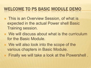 Powershell Demo Presentation | PPTX