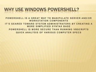 Powershell Demo Presentation | PPTX