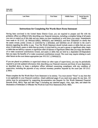 Pre-Sentence Report Required Forms | PDF