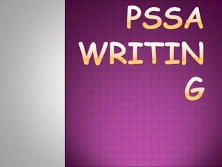 PSSA Writing 