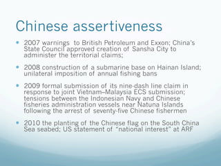 Geopolitical Quandaries in the South China Sea: Options for the ...